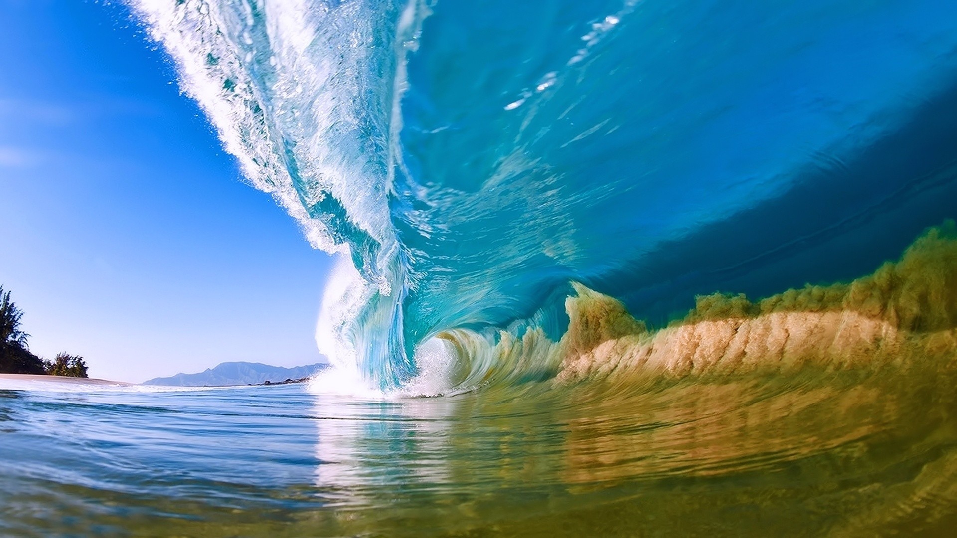 Under Ocean Wallpapers For Iphone As Wallpaper Hd - Ocean Waves 4k , HD Wallpaper & Backgrounds