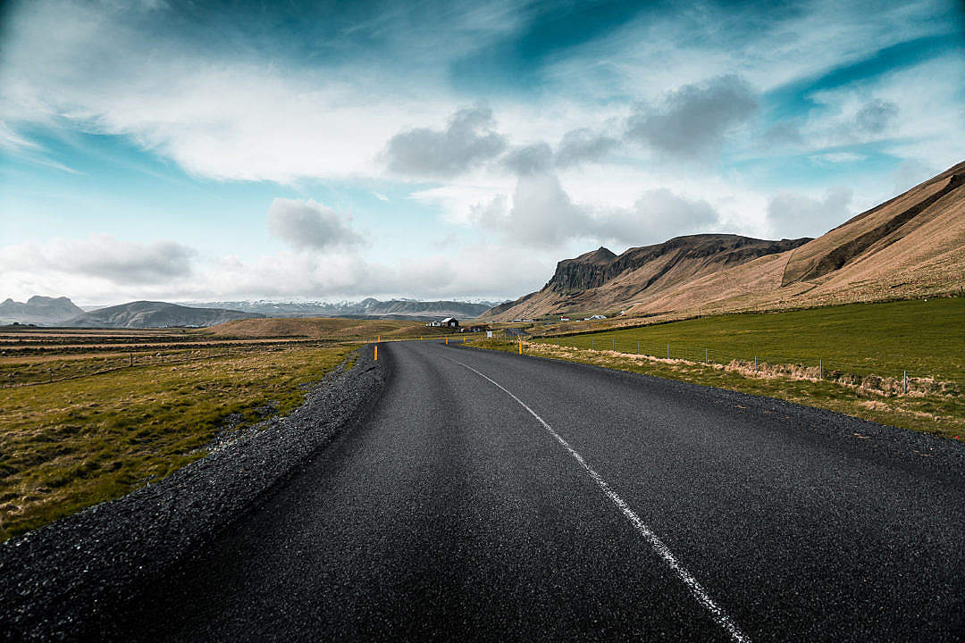 Download Icelandic Roads Free Stock Photo - Shoulder , HD Wallpaper & Backgrounds