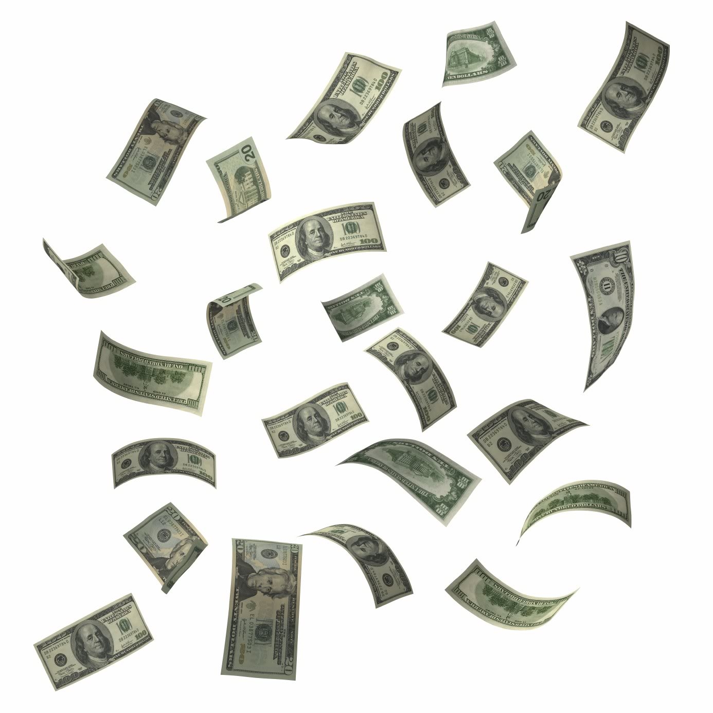 Raining Money Clipart - Money Png , HD Wallpaper & Backgrounds