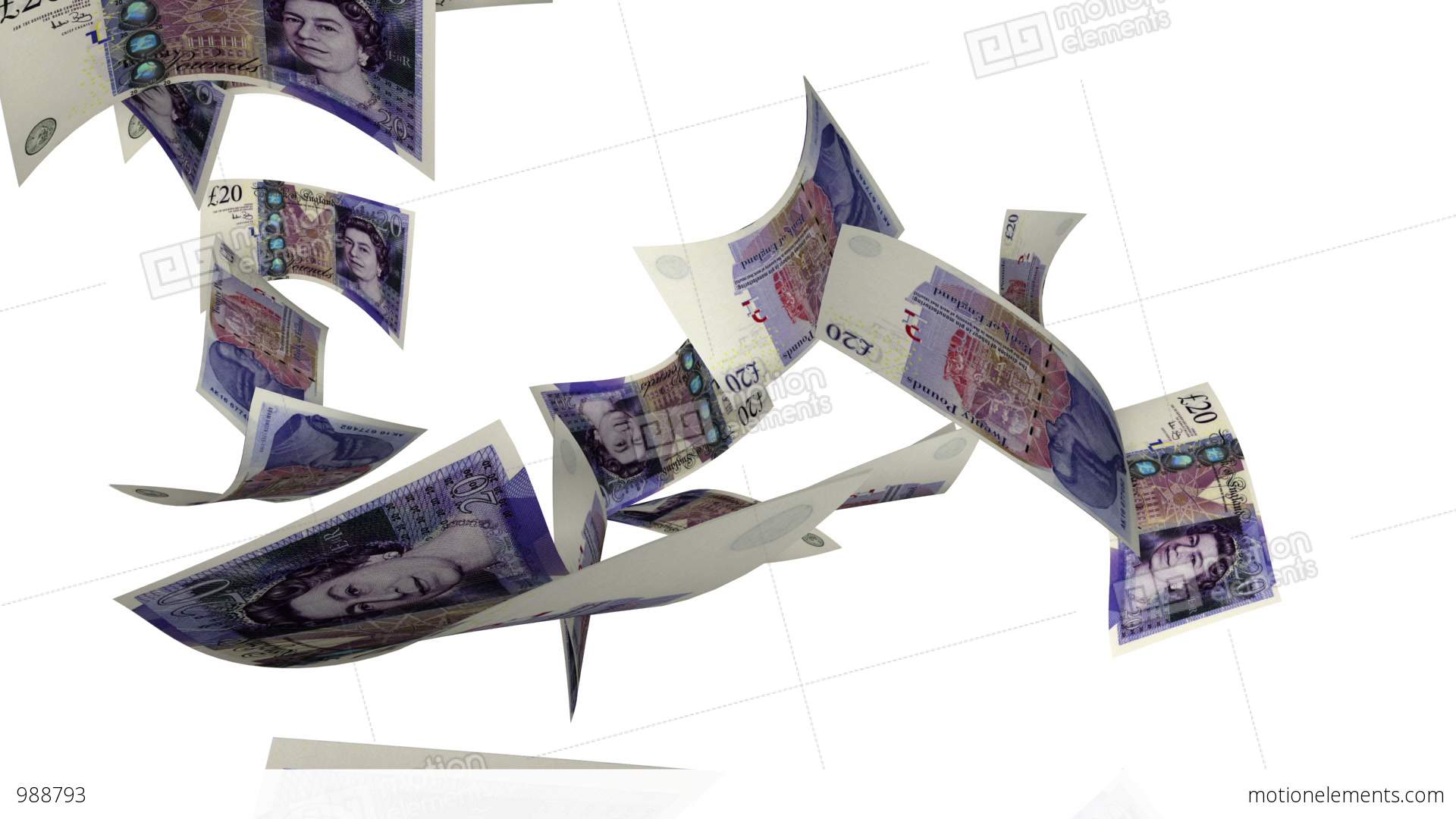 Falling Pounds Stock Video Footage - Money Raining Pounds Gif , HD Wallpaper & Backgrounds