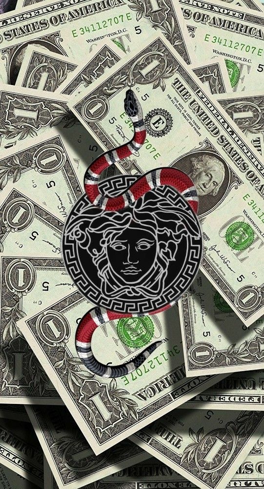 •gxv• Versace Wallpaper, Lit Wallpaper, Wallpaper For - Dollar Bill , HD Wallpaper & Backgrounds