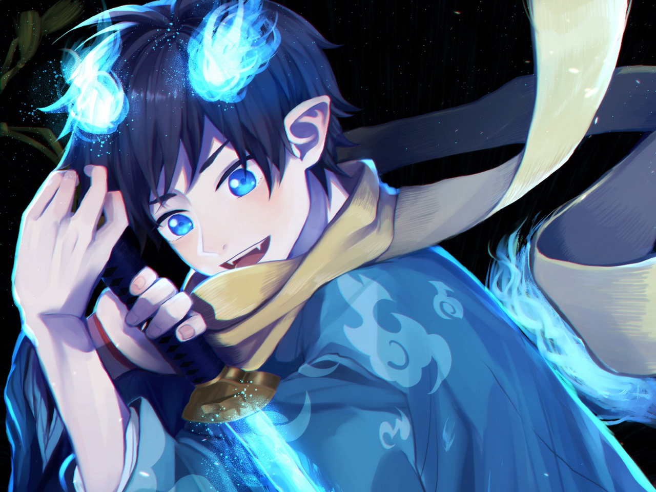 Fictional Character, Fiction, Anime, Blue, Blue Exorcist - Blue Exorcist , HD Wallpaper & Backgrounds