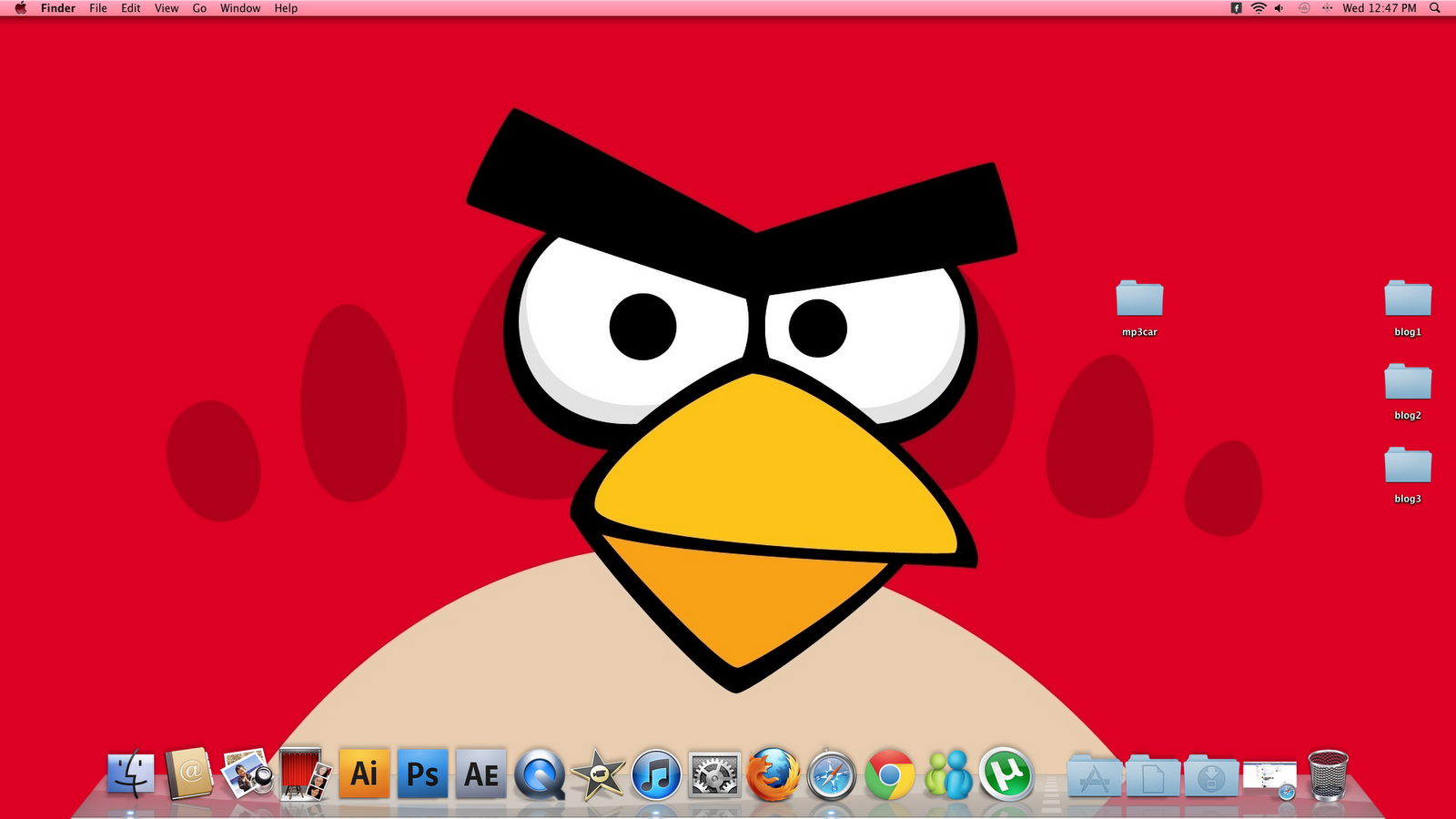 Noooo Aha`ehh Kiut Kn Wallpaper Ku :) 'angry Bird' - Red Angry Birds Hd , HD Wallpaper & Backgrounds