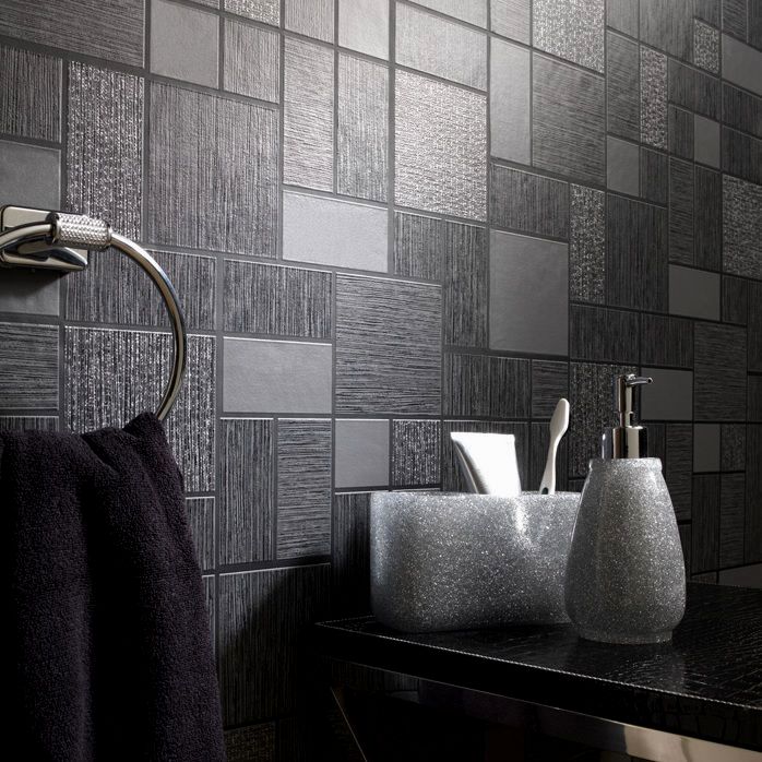 Superb Black Mold Bathroom Wallpaper-cute Black Mold - Grey Glitter Bathroom Blinds , HD Wallpaper & Backgrounds