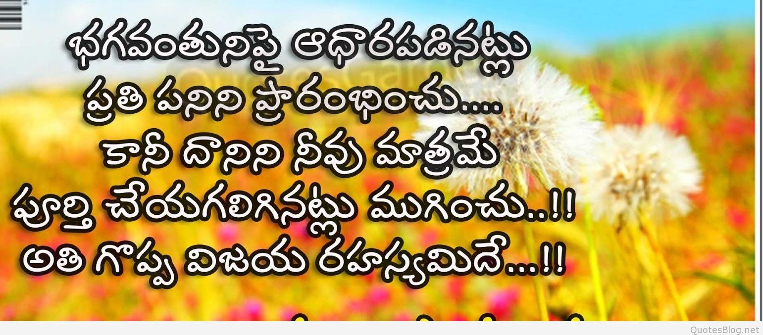 Good Morning Quotes In Telugu Images Latest Telugu - Dandelion , HD Wallpaper & Backgrounds