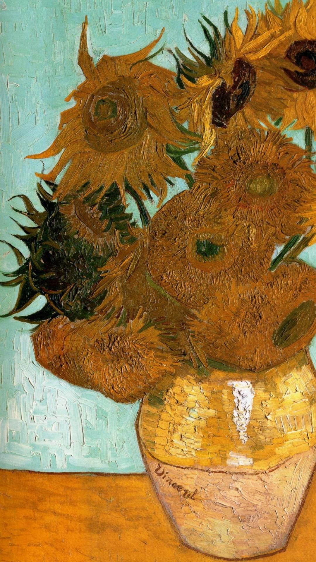 Sunflowers - Van Gogh Iphone X , HD Wallpaper & Backgrounds