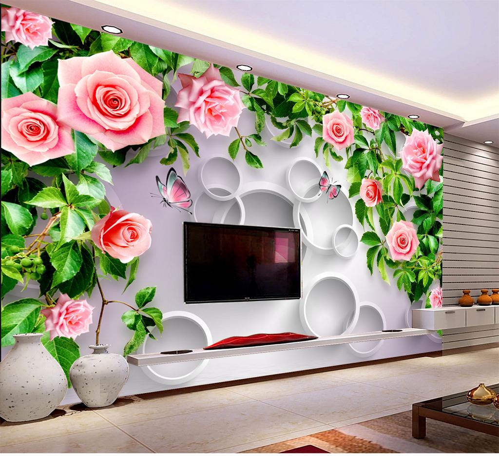 Custom Retail 3d Green World Space Background Wall - Beautiful Flowers In The World Hd , HD Wallpaper & Backgrounds
