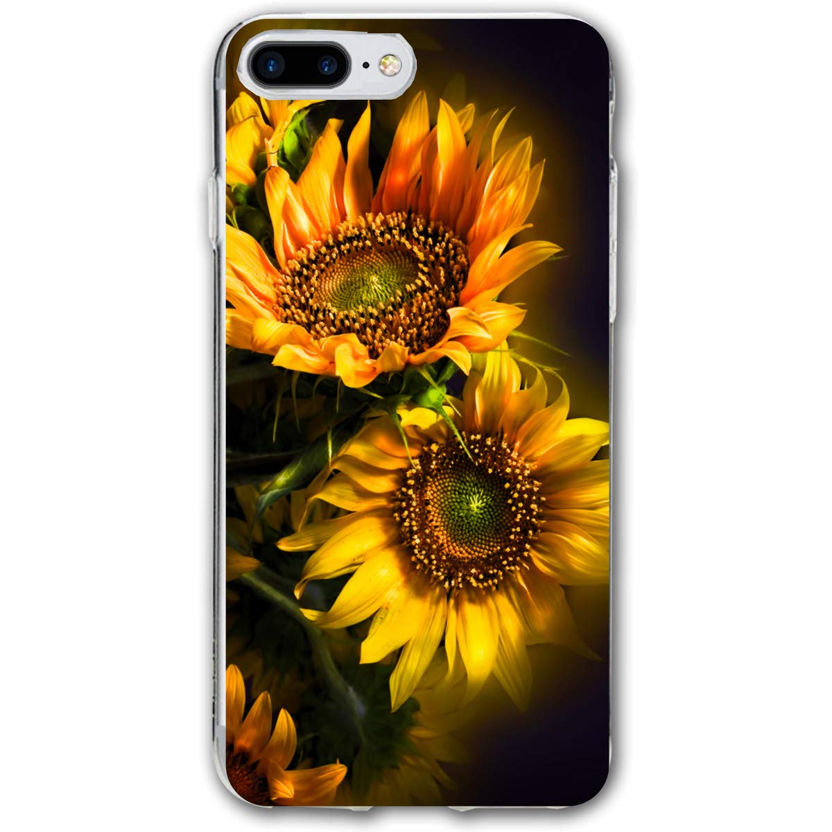 Orange Sunflower Wallpaper Iphone 7/8 Plus Case Cover - Smartphone , HD Wallpaper & Backgrounds