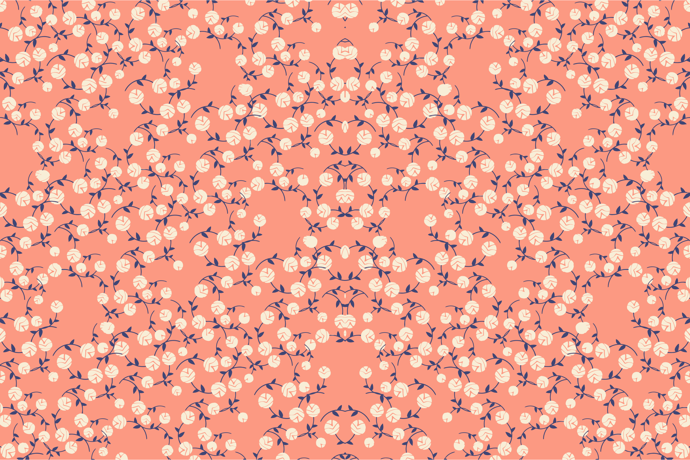 Floral Pattern Background Desktop Wallpaper - Small Pattern , HD Wallpaper & Backgrounds