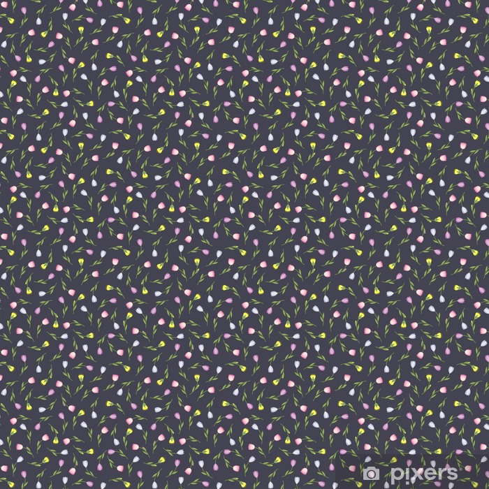Cute Seamless Spring Summer Tiny Flower Vector Pattern - Polka Dot , HD Wallpaper & Backgrounds