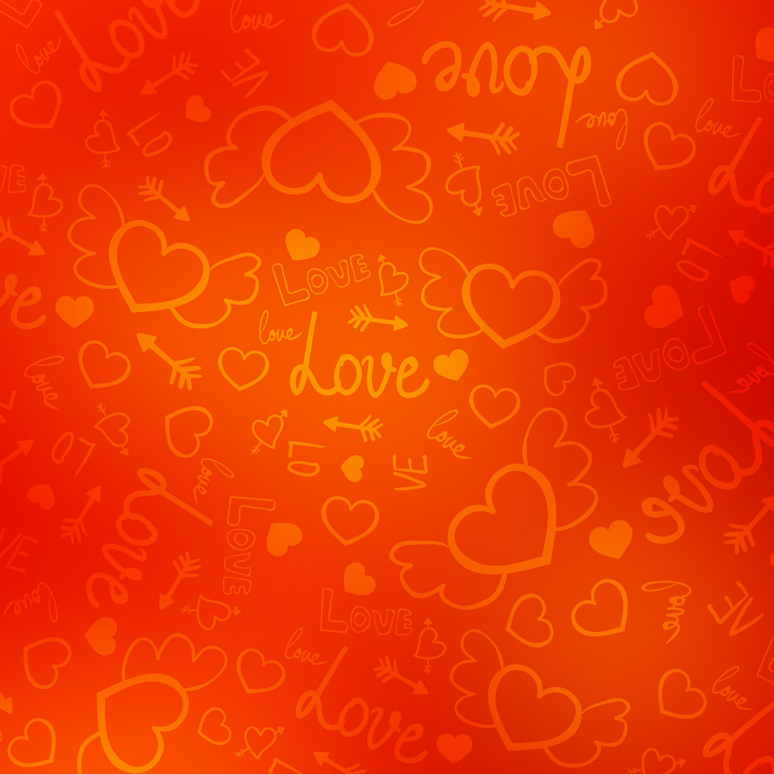 A Hearts And Love Pattern Valentines Day Events Qhd - Circle , HD Wallpaper & Backgrounds