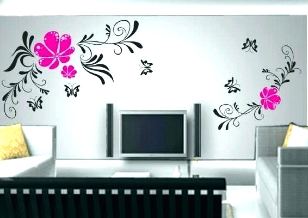 Bedroom Wall Painting Bedroom Wall Designs Wall Pattern - Simple Room Painting Designs , HD Wallpaper & Backgrounds