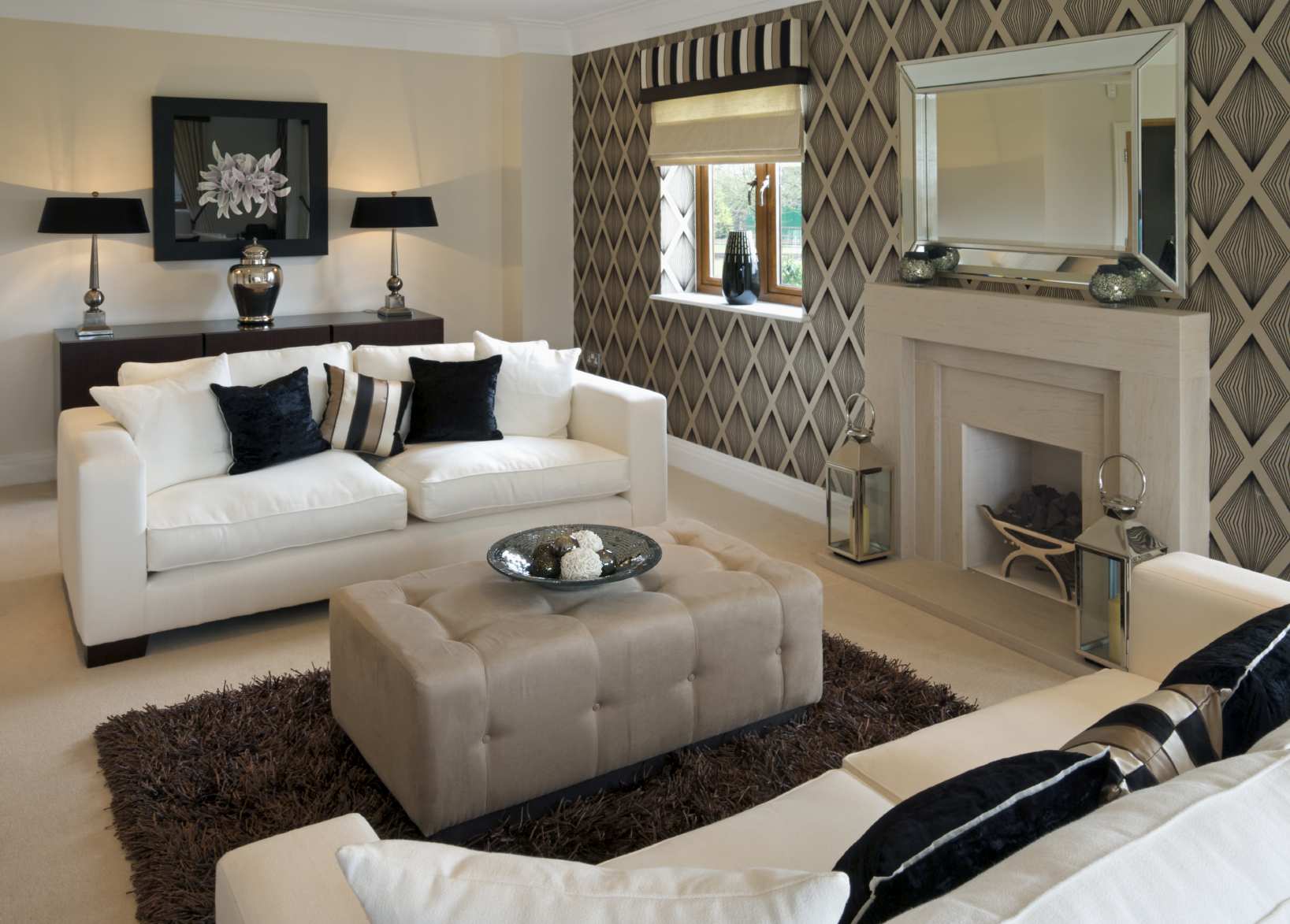 Living Room Wall Ideas Awesome Wallpaper Living Room - Living Room Ideas Beige And Brown , HD Wallpaper & Backgrounds