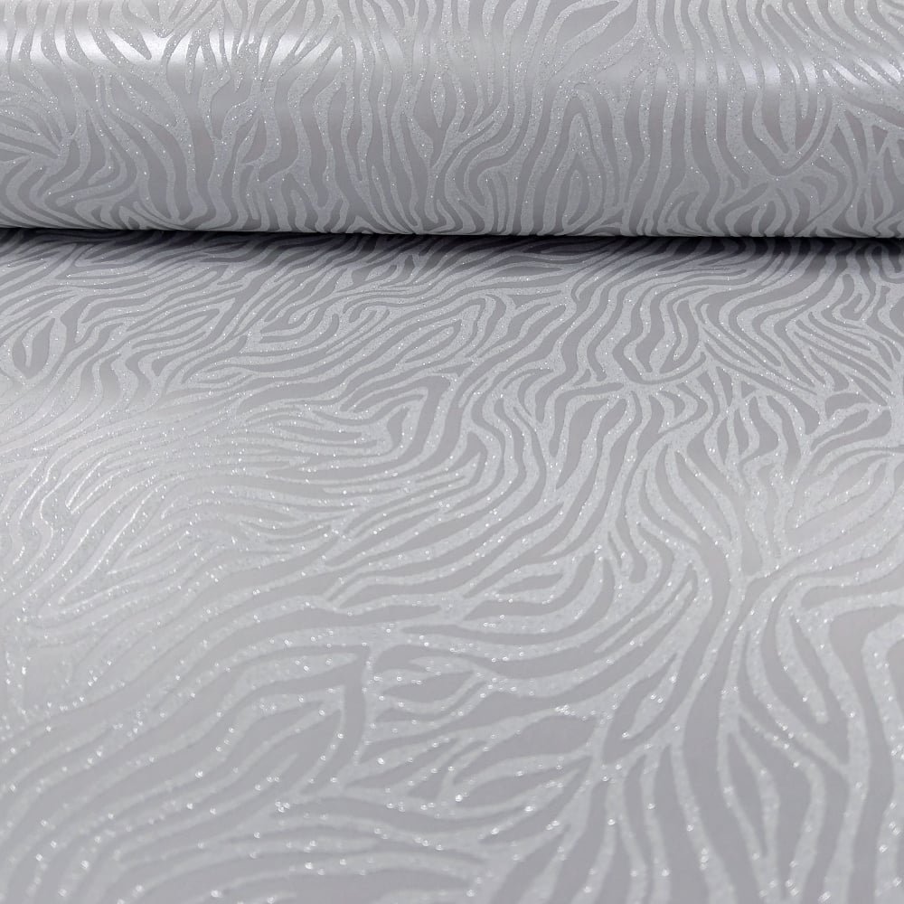 Holden Nala Animal Print Pattern Wallpaper Metallic - Zebra Print Wallpaper Grey , HD Wallpaper & Backgrounds