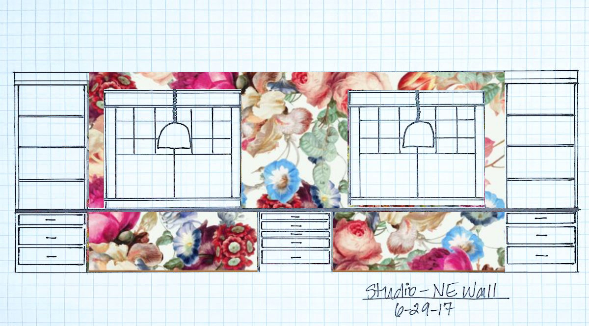 The Third Option Is This Floral Crush Wall Mural From - Craft , HD Wallpaper & Backgrounds