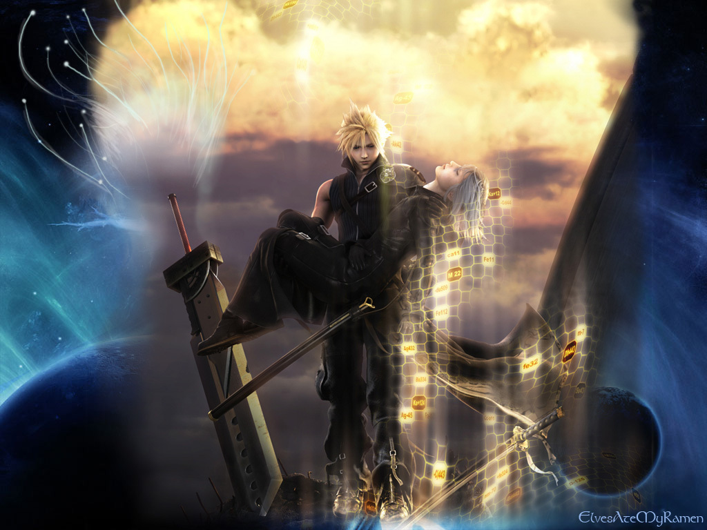 Cloud And Dead Kadaj - Final Fantasy Vii Advent Children Original Soundtrack , HD Wallpaper & Backgrounds