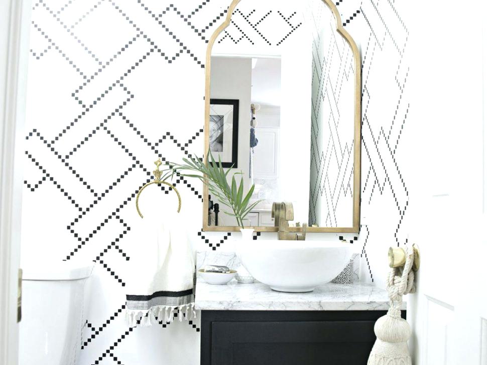 Removable Grasscloth Wallpaper Easy To Install Wallpaper - Bathroom Wallpaper Grey Anc White , HD Wallpaper & Backgrounds