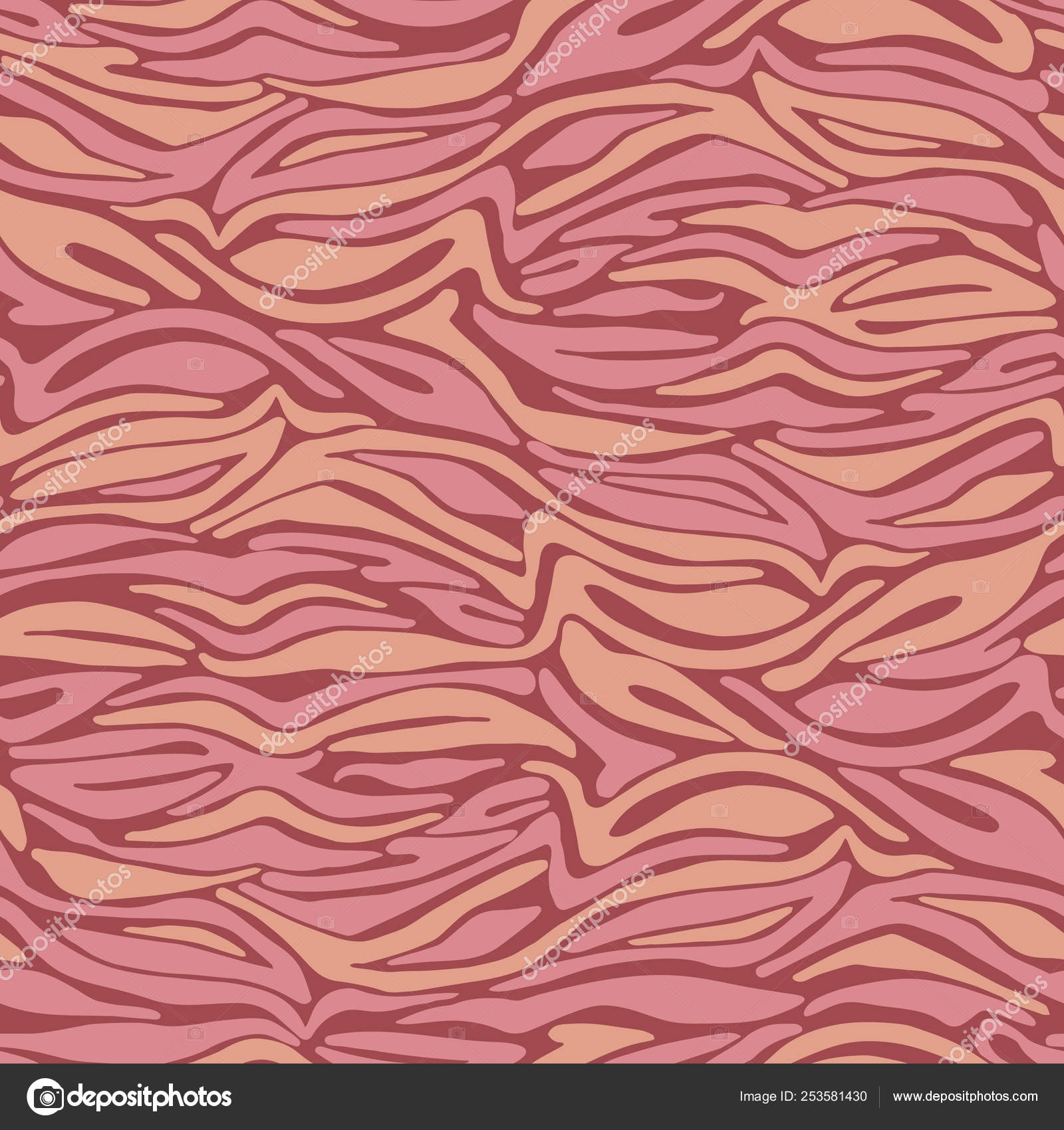 Vector Pink Zebra Texture Seamless Repeat Pattern Background - Motif , HD Wallpaper & Backgrounds