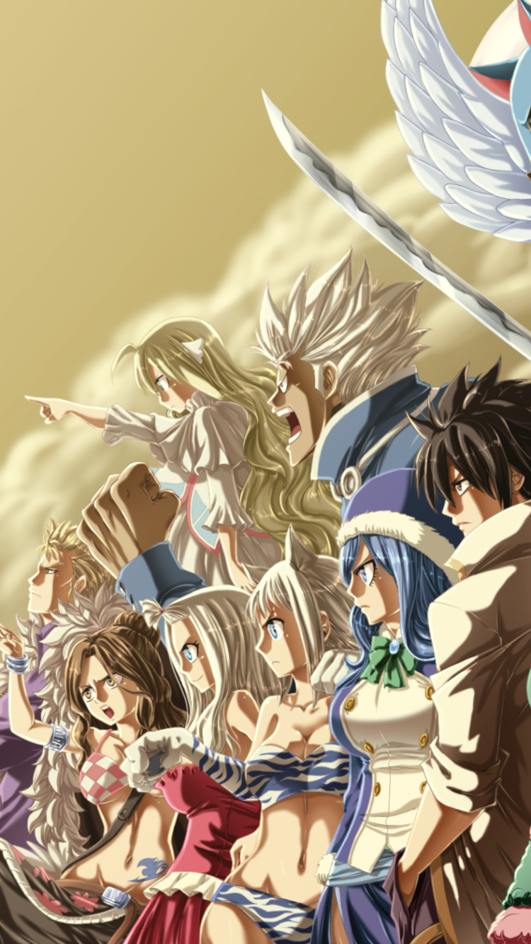 Anime / Fairy Tail Mobile Wallpaper - Fairy Tail Wallpaper Phone , HD Wallpaper & Backgrounds