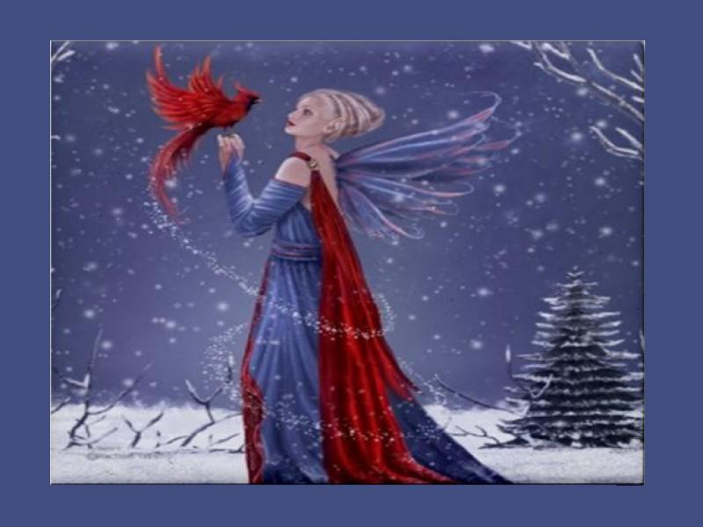 Winter Fairy Wallpaper - Christmas Fairy Wallpaper Phone , HD Wallpaper & Backgrounds
