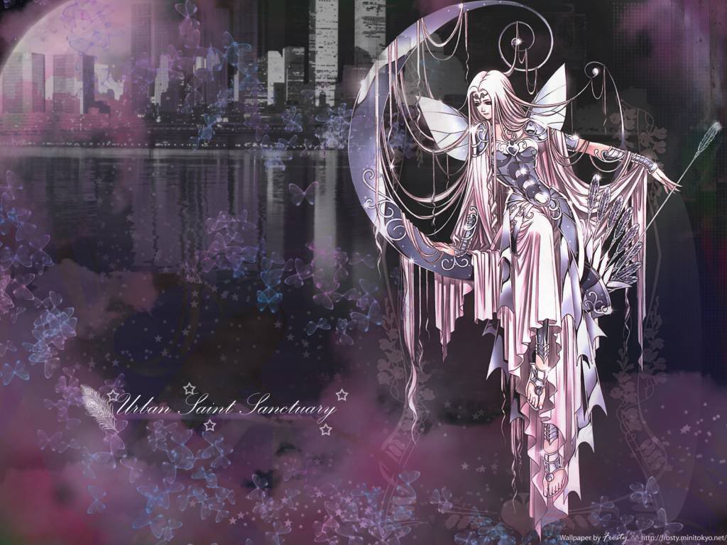 Dark Fairy Desktop Wallpaper Pc - Artemis Anime Greek Goddess , HD Wallpaper & Backgrounds