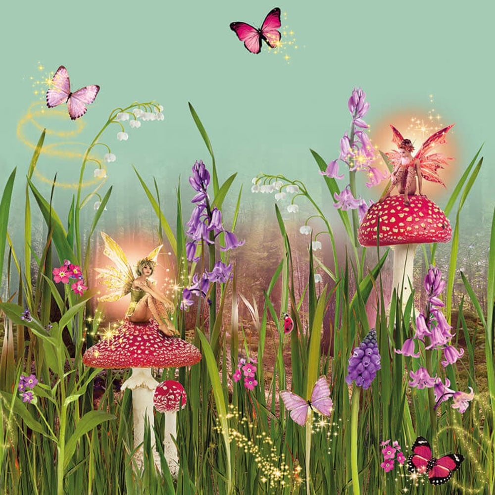 Magic Garden Fairies Frieze Multicoloured - Magic Garden , HD Wallpaper & Backgrounds