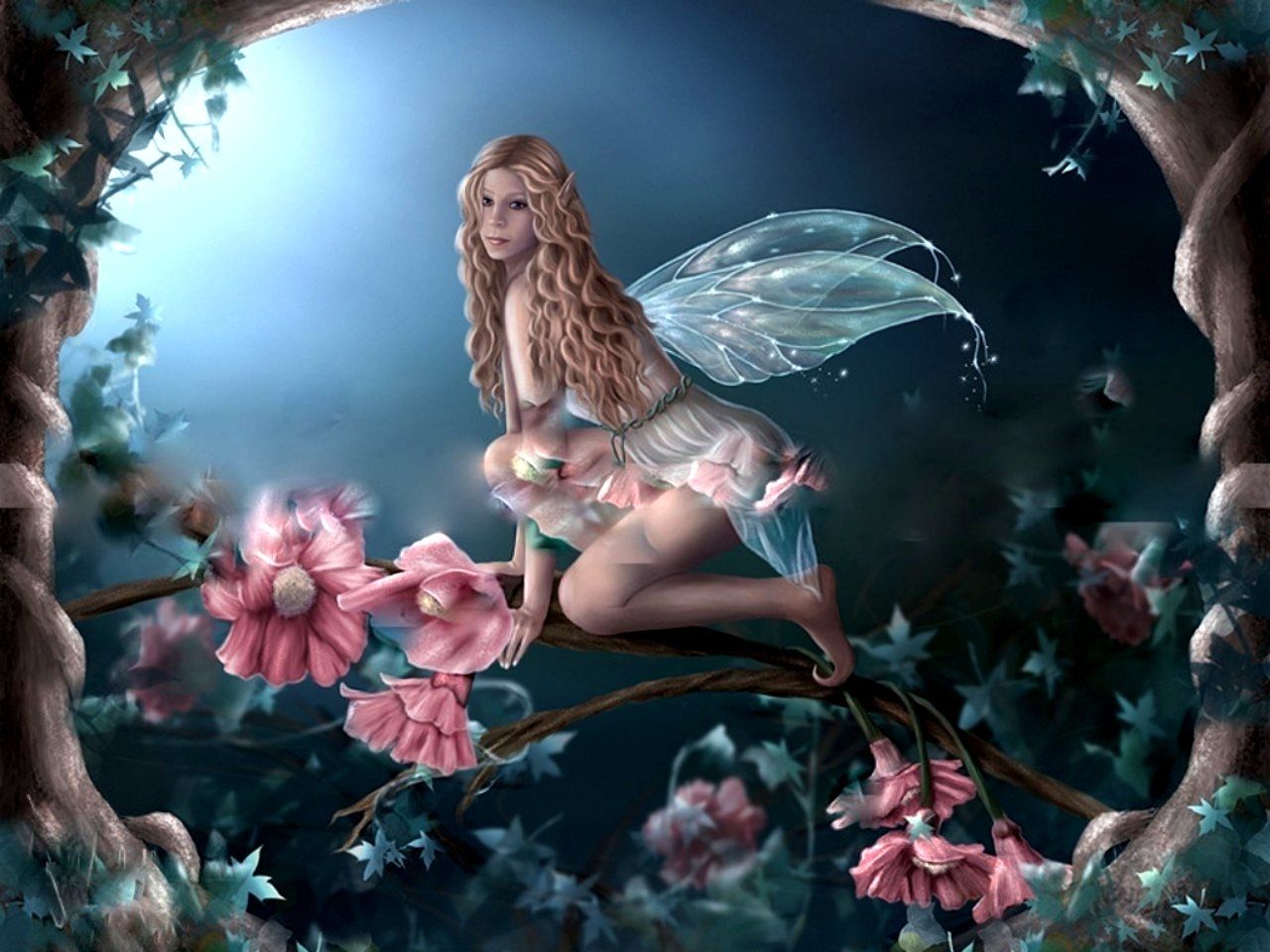 Flower Fairy Wallpaper , HD Wallpaper & Backgrounds