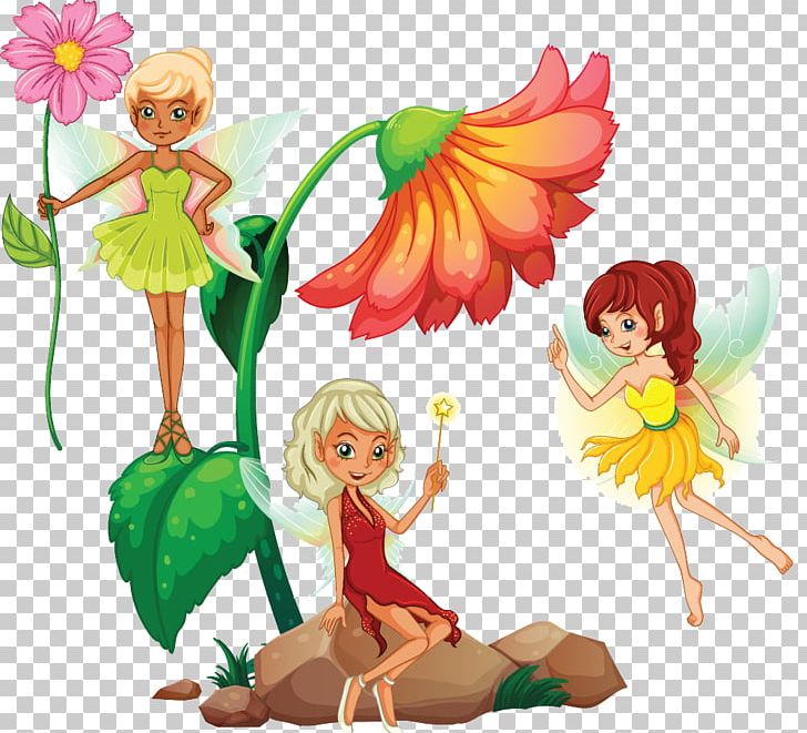 Flower Fairy Stock Photography Illustration Png, Clipart, - Clip Art Flower Fairies , HD Wallpaper & Backgrounds