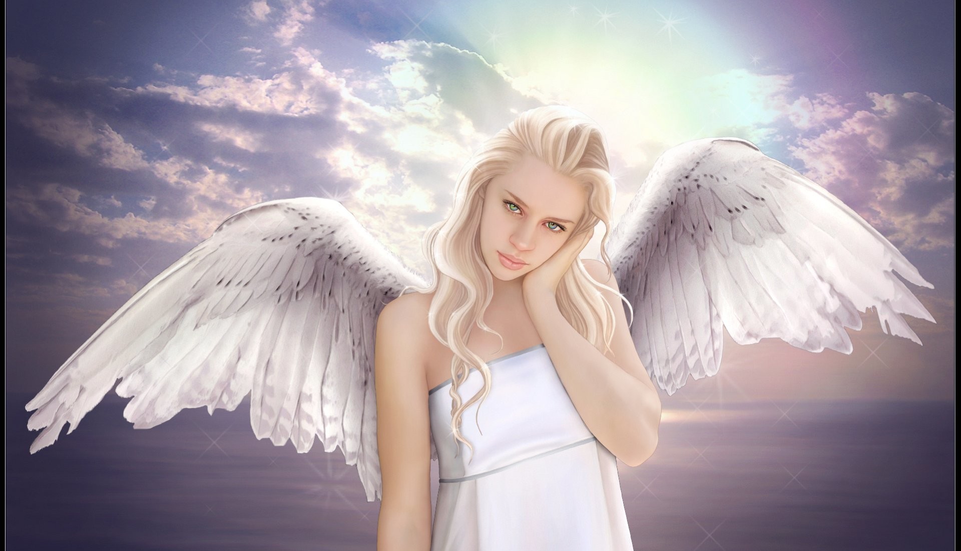 1920x1200, Fantasy Fairies Wallpaper Fairy Pretty - Angel Girl , HD Wallpaper & Backgrounds