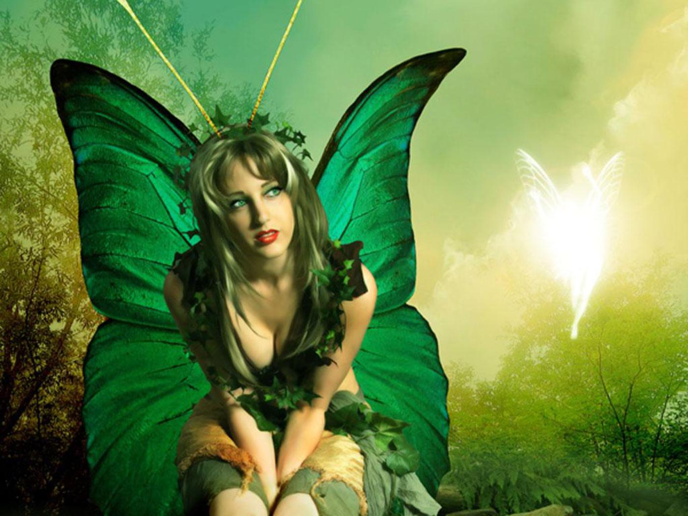 Angel Fairies Wallpaper - Fairy Angel Wallpaper Desktop , HD Wallpaper & Backgrounds