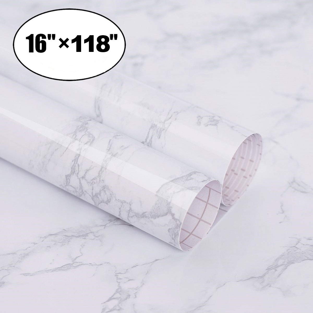 16 X 118 Marble Contact Paper Granite Gray/white Waterproof - Paper , HD Wallpaper & Backgrounds