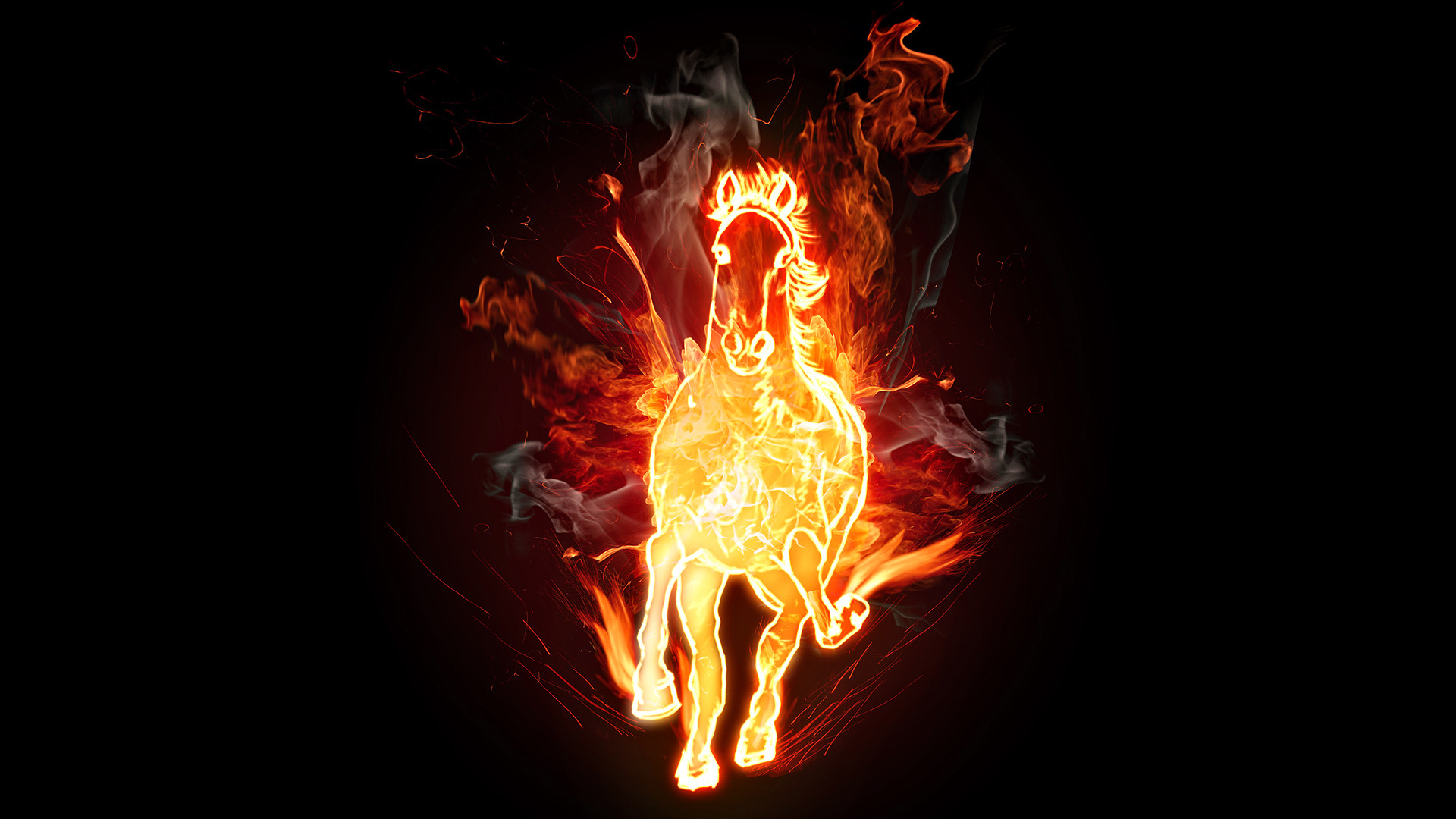 Fire Horse Hd Wallpapers - Fire Wallpaper For Ipad , HD Wallpaper & Backgrounds