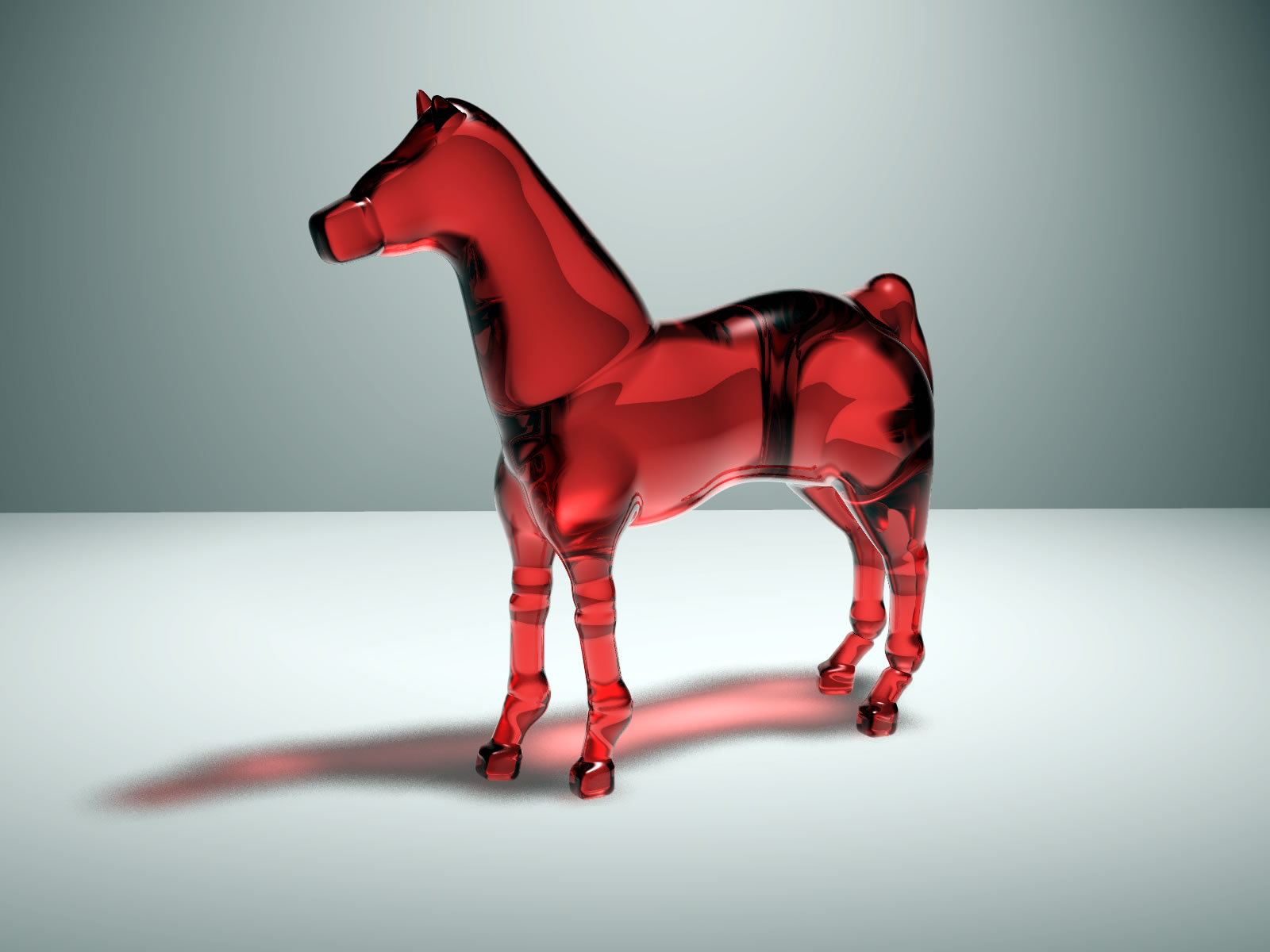 3d Glass Horse Wallpaper - Glass Horse , HD Wallpaper & Backgrounds
