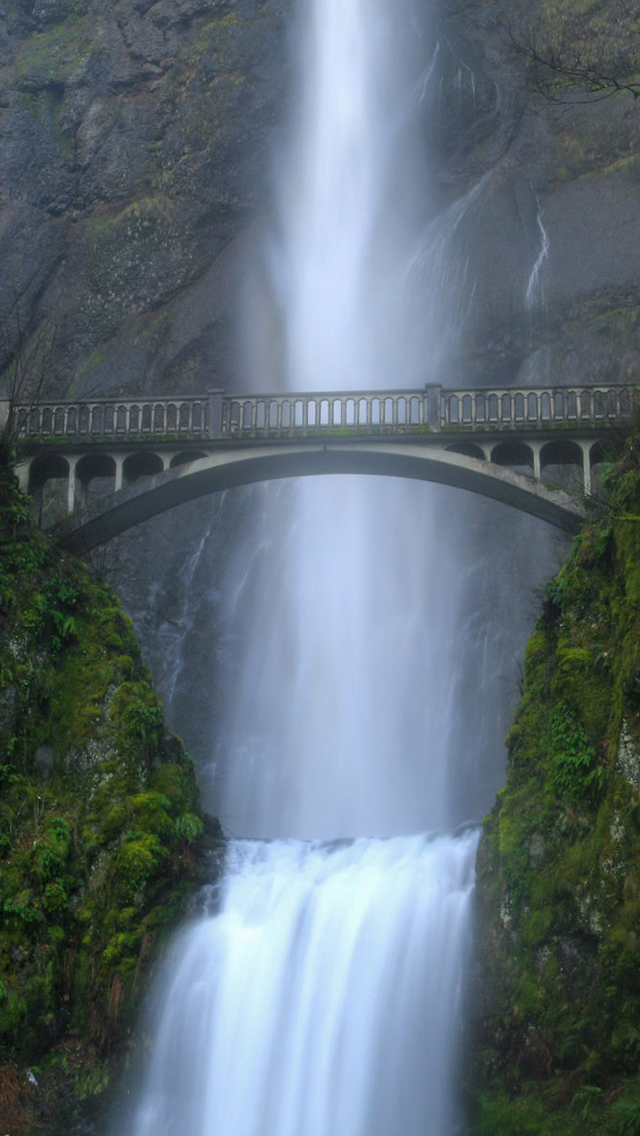 Waterfall - Multnomah Falls , HD Wallpaper & Backgrounds