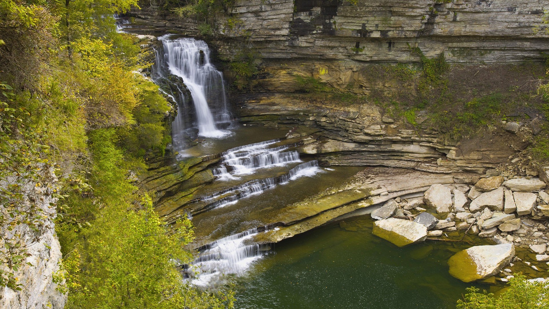 Best Waterfall Wallpaper Id - Waterfall In Cookeville Tennessee , HD Wallpaper & Backgrounds