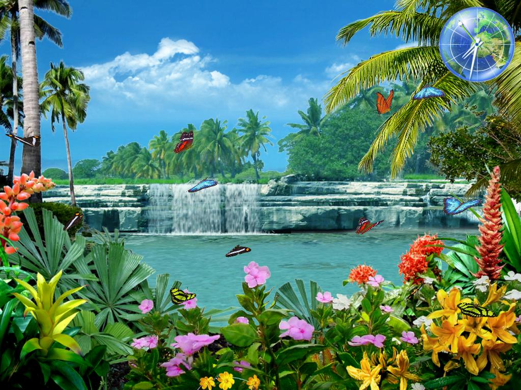 Waterfalls animated 3d screensavers