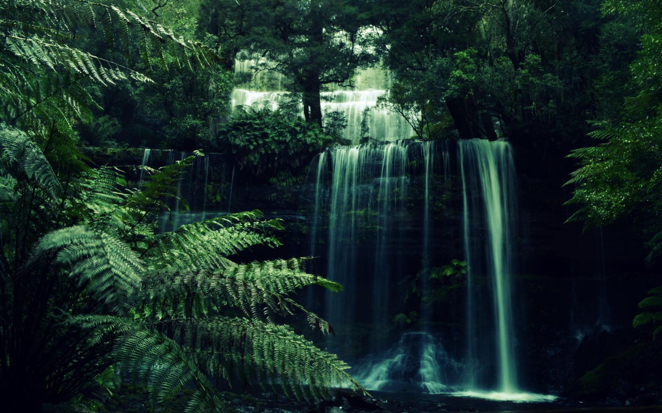 Forest Waterfall Aesthetic , HD Wallpaper & Backgrounds