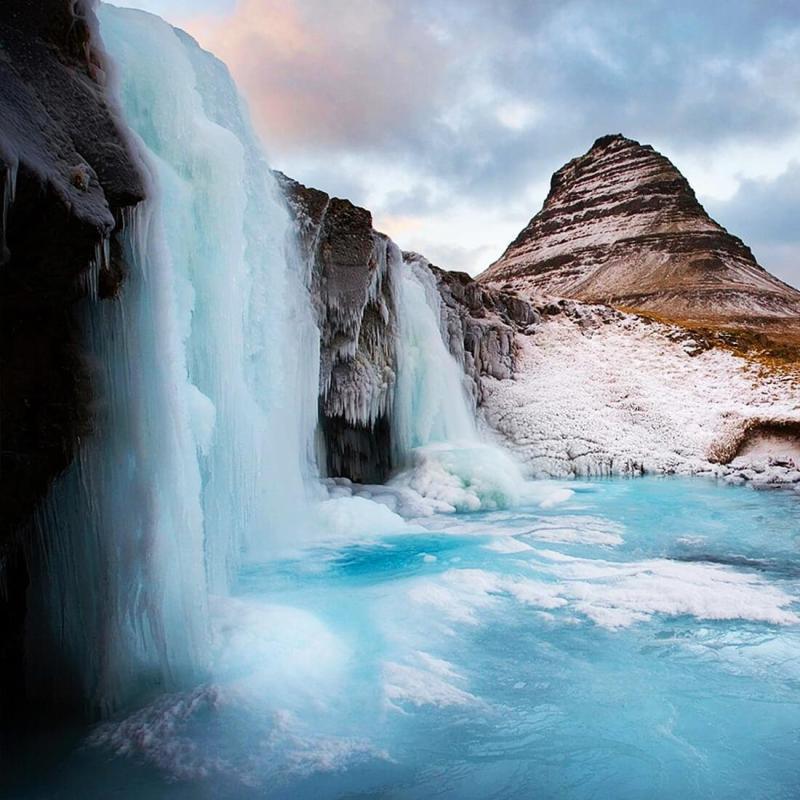 Great Waterfall Live Wallpaper For Android - Frozen Waterfall , HD Wallpaper & Backgrounds