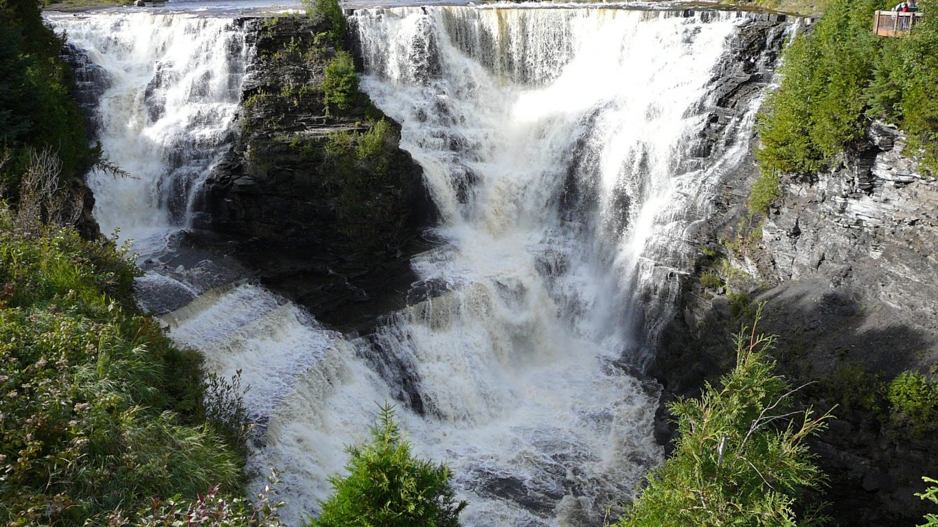 Waterfalls America Kakabeka Falls Canada North Waterfall - Kakabeka Falls , HD Wallpaper & Backgrounds