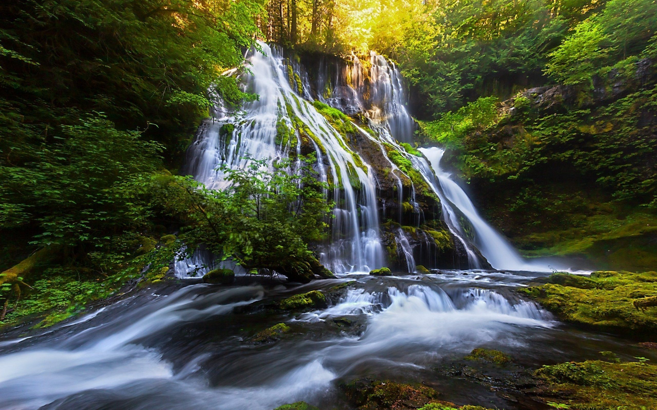 Waterfall River Landscape Nature Waterfalls Wallpaper - Landscape Images Of Waterfalls , HD Wallpaper & Backgrounds