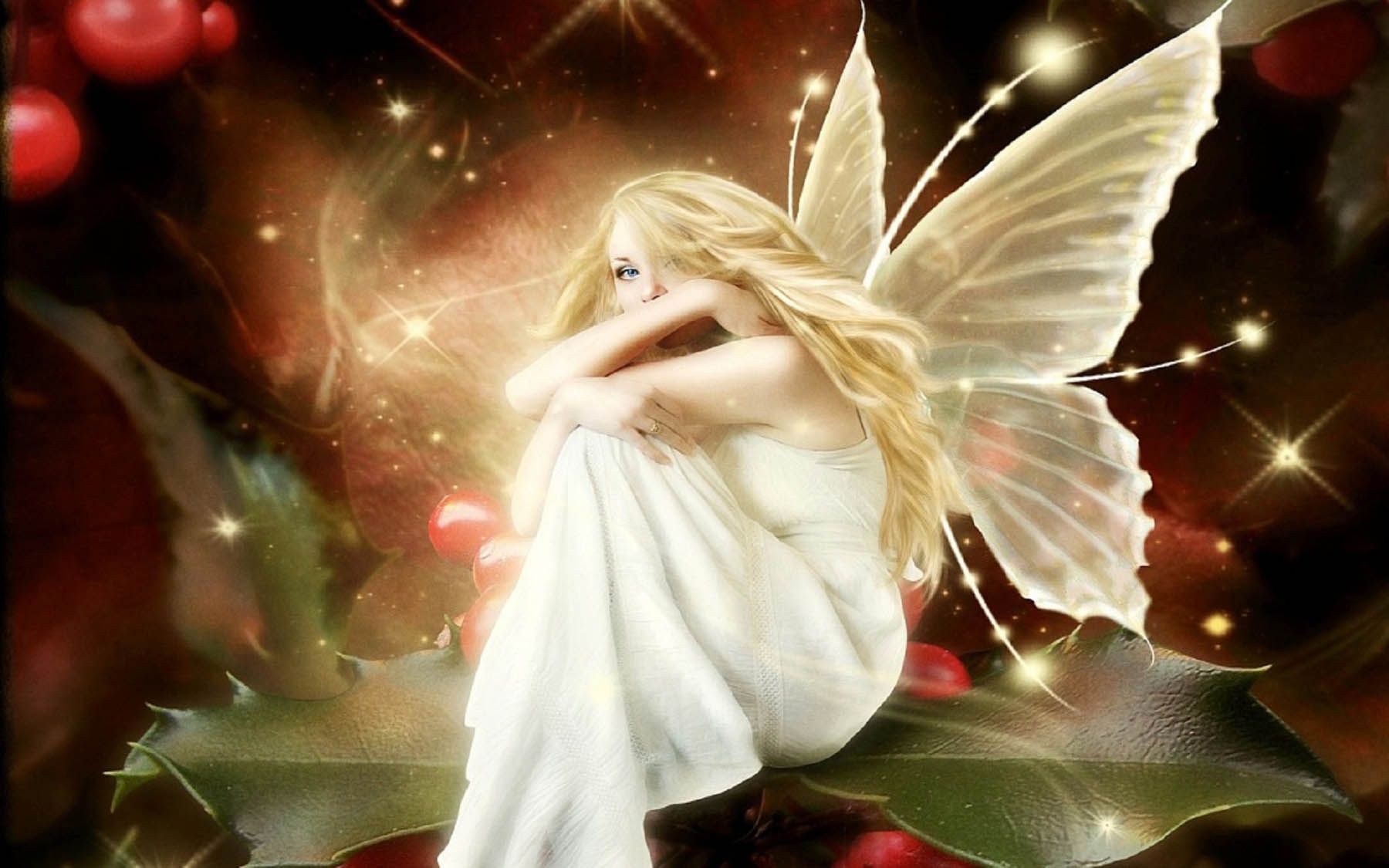 Sad Angel Wallpapers Group - Merry Christmas Beautiful Angel , HD Wallpaper & Backgrounds