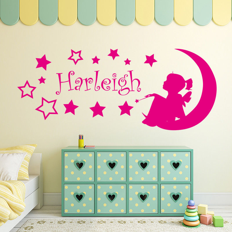 Details About Personalize Baby Angel Girl Name Wall - Elephant Baby Wall Decor , HD Wallpaper & Backgrounds
