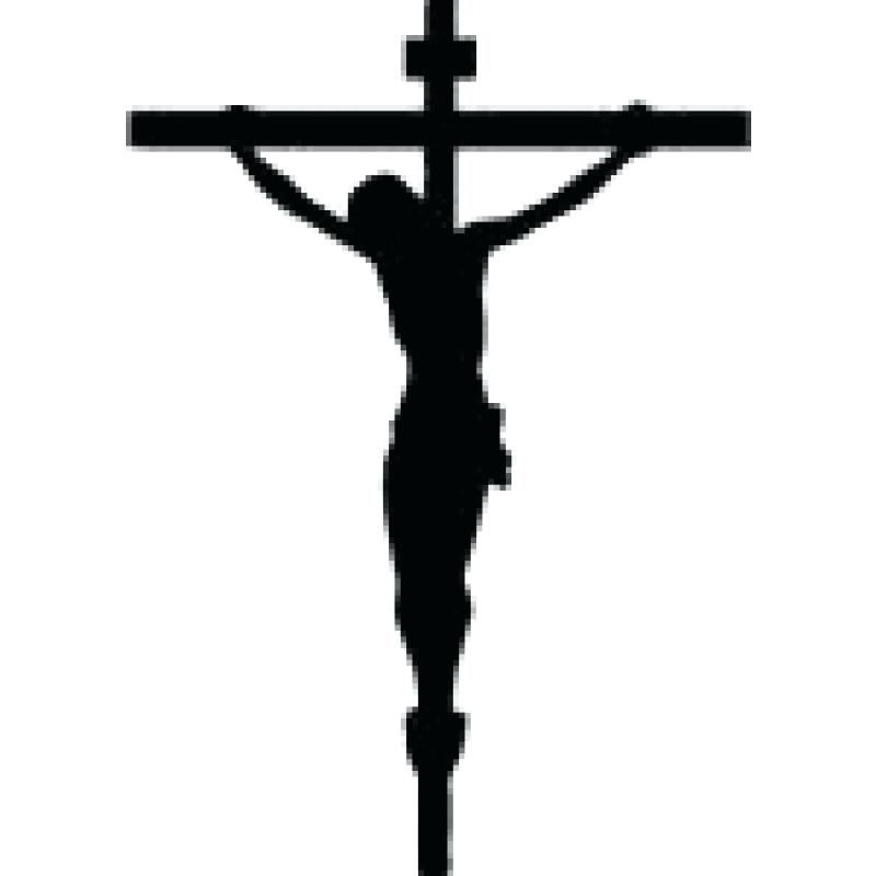 Cross With Jesus On It Decal Wallpaper Tumblr - Jesus On Cross Silhouette , HD Wallpaper & Backgrounds