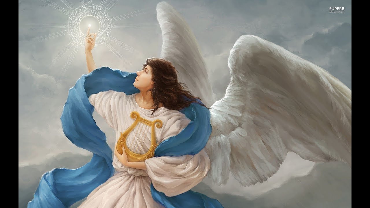 Angels Music, Deep Connection With Angels Meditation - Angel Harp Cloud , HD Wallpaper & Backgrounds