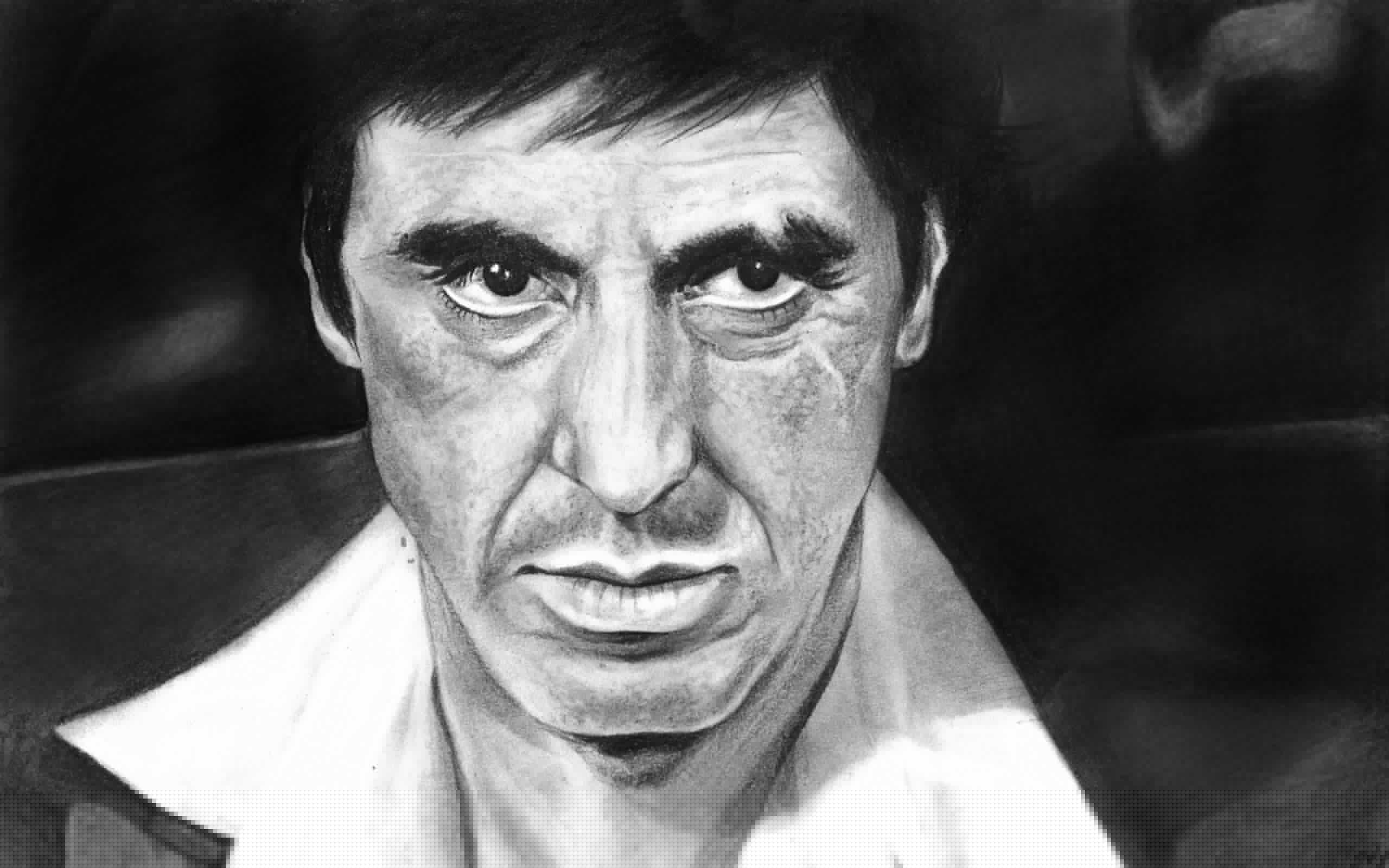 33 Al Pacino Hd Wallpapers - Black And White Tony Montana , HD Wallpaper & Backgrounds