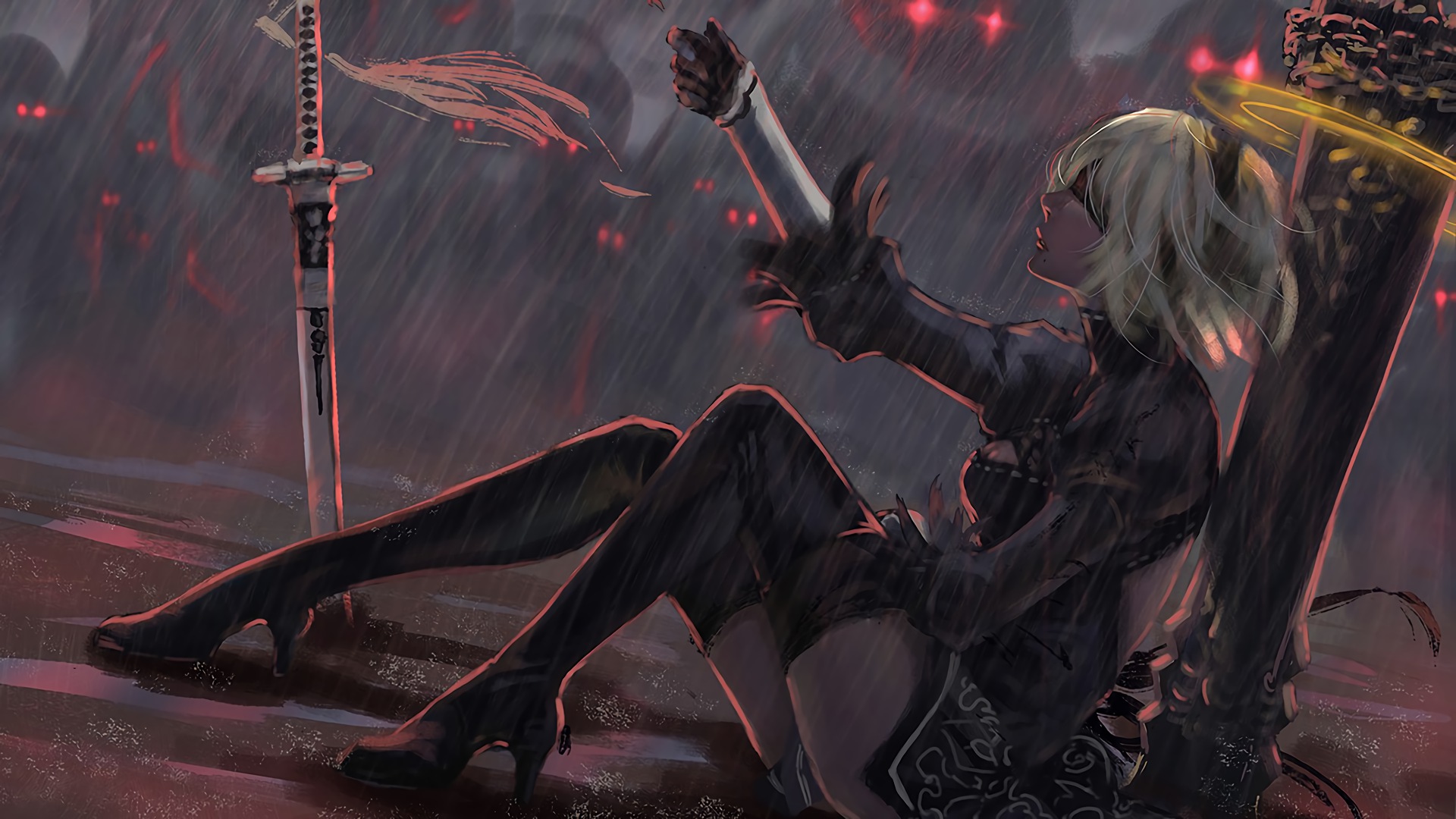 Automata Wallpaper - Nier Automata Facebook Cover , HD Wallpaper & Backgrounds