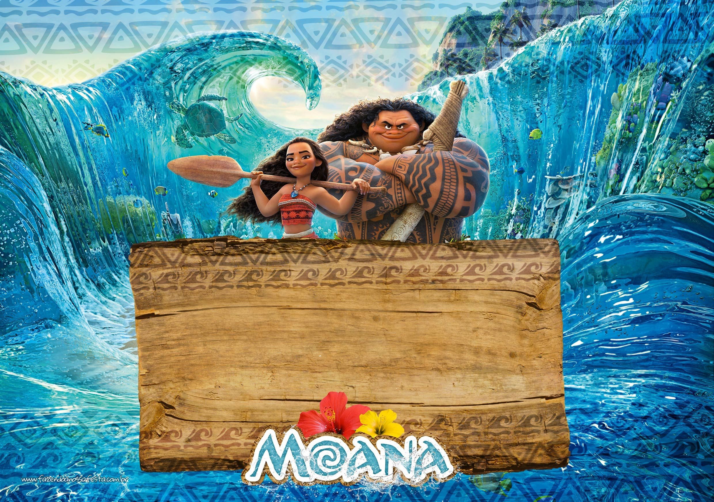 Moana Wallpaper - Moana Invitaciones Para Editar , HD Wallpaper & Backgrounds