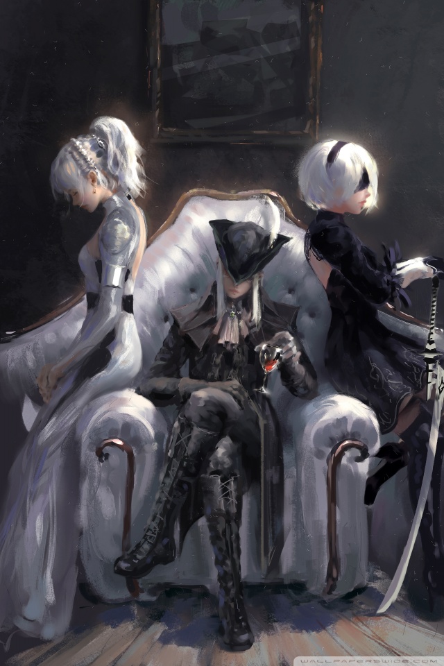 Mobile Hvga - Bloodborne Lady Maria Wlop , HD Wallpaper & Backgrounds