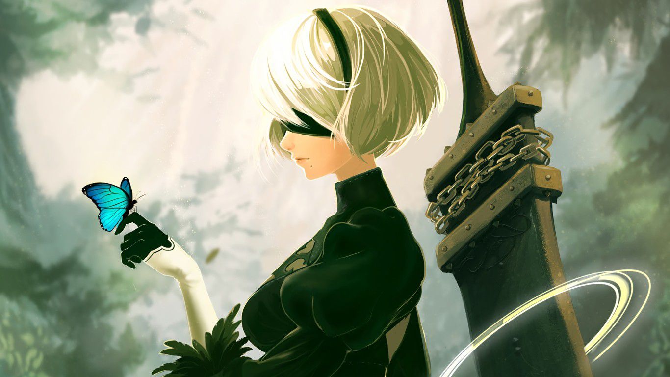 Nier Automata Pc Hide Mouse Cursor , HD Wallpaper & Backgrounds