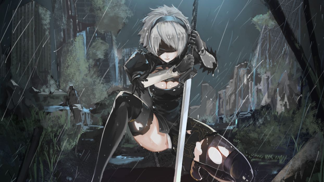 Nier Automata 2b Wallpaper Nier Automata 2b Hd Wallpaper - Nier Automata Possessed By A Disease , HD Wallpaper & Backgrounds